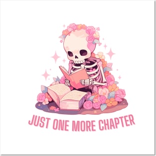 Skeleton Can't Stop Reading Posters and Art